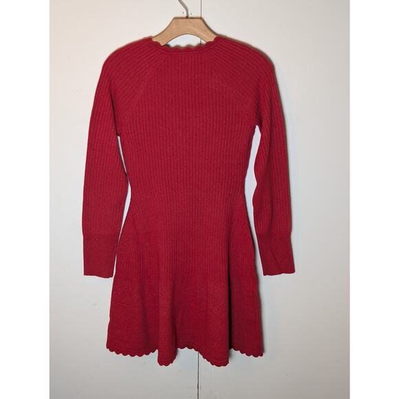 Wild Fable Red V Neck Sweater Dress - Picture 10 of 10